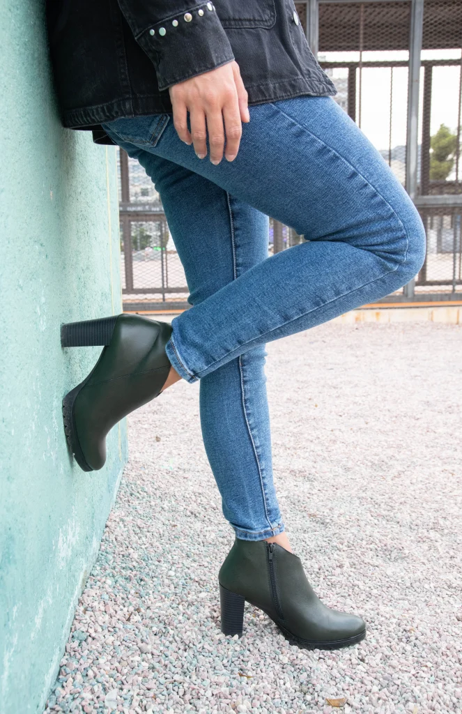 Classic ankle boots with jeans
